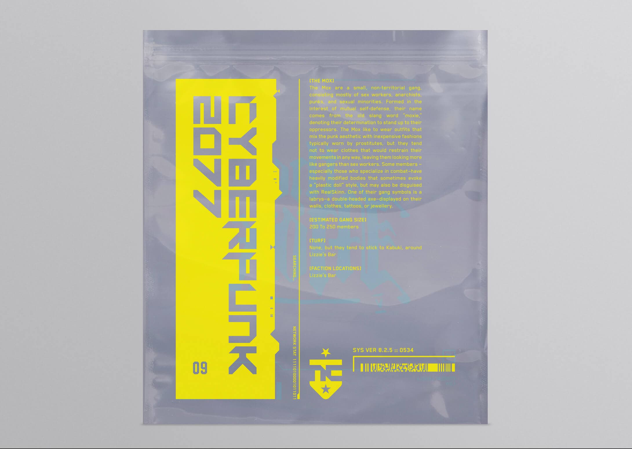 Cyberpunk Merch The mox bag
